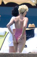 LADY GAGA in Swimsuit at Pedregal Resort in Mexico 07/16/2016
