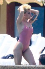 LADY GAGA in Swimsuit at Pedregal Resort in Mexico 07/16/2016
