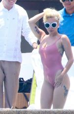 LADY GAGA in Swimsuit at Pedregal Resort in Mexico 07/16/2016