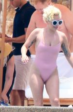 LADY GAGA in Swimsuit at Pedregal Resort in Mexico 07/16/2016