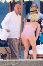 LADY GAGA in Swimsuit at Pedregal Resort in Mexico 07/16/2016