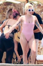 LADY GAGA in Swimsuit at Pedregal Resort in Mexico 07/16/2016