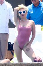 LADY GAGA in Swimsuit at Pedregal Resort in Mexico 07/16/2016