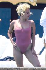 LADY GAGA in Swimsuit at Pedregal Resort in Mexico 07/16/2016