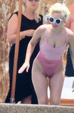 LADY GAGA in Swimsuit at Pedregal Resort in Mexico 07/16/2016