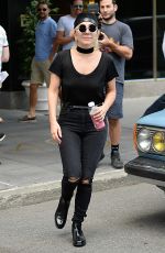 LADY GAGA Leaves Her Apartment in New York 07/27/2016