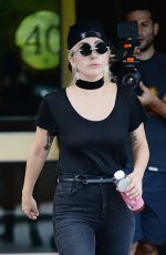 LADY GAGA Leaves Her Apartment in New York 07/27/2016