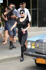 LADY GAGA Leaves Her Apartment in New York 07/27/2016