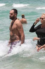 LAUREN FOSTER and <ARYSOL PATTON on the Beach in Miami 0716/2016