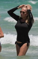 LAUREN FOSTER and <ARYSOL PATTON on the Beach in Miami 0716/2016