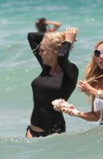 LAUREN FOSTER and <ARYSOL PATTON on the Beach in Miami 0716/2016
