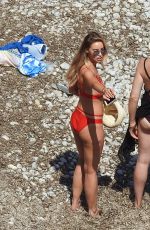 LAUREN POPE and BAMBI HAINES in Bikinis on the Beach in Ibiza 07/02/2016