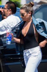 LEA MICHELE at Nine Zero One Salon in West Hollywood 07/13/2016