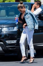 LEA MICHELE at Nine Zero One Salon in West Hollywood 07/13/2016