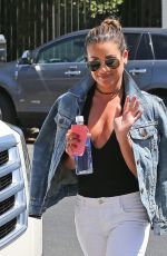 LEA MICHELE at Nine Zero One Salon in West Hollywood 07/13/2016