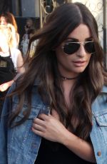 LEA MICHELE at Nine Zero One Salon in West Hollywood 07/13/2016