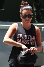 LEA MICHELE Out and About in Los Angeles 07/15/2016