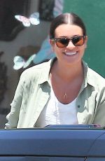 LEA MICHELE Out Shopping in Los Angeles 07/25/2016