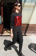 LILY ALDRIDGE Leaves Greenwich Hotel in New York 07/29/2016