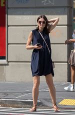 LILY ALDRIDGE Out and About in New York 07/06/2016
