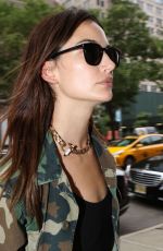 LILY ALDRIDGE Out in New York 07/25/2016