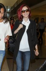 LILY COLLINS at LAX Airport in LosmAngeles 07/09/2016