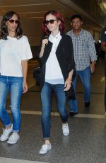 LILY COLLINS at LAX Airport in LosmAngeles 07/09/2016