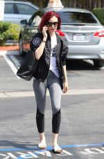 LILY COLLINS Heading to a Gym in West Hollywood 07/07/2016