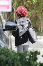 LILY COLLINS Heading to a Gym in West Hollywood 07/07/2016