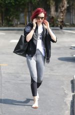 LILY COLLINS Heading to a Gym in West Hollywood 07/07/2016