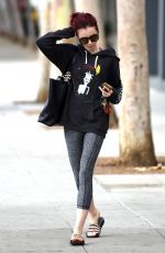 LILY COLLINS Leaves a Pilates Class in Los Anfeles 07/05/2016