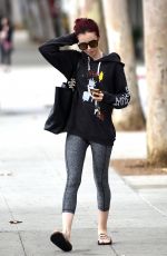 LILY COLLINS Leaves a Pilates Class in Los Anfeles 07/05/2016