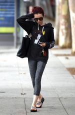 LILY COLLINS Leaves a Pilates Class in Los Anfeles 07/05/2016