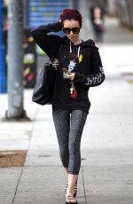 LILY COLLINS Leaves a Pilates Class in Los Anfeles 07/05/2016