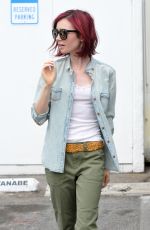 LILY COLLINS Leaves Her Mom
