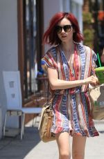 LILY COLLINS Out and About in Beverly Hills 07/01/2016