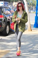 LILY COLLINS Out and About in Los Angeles 07/13/2016