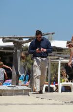 LILY DONALDSON in Bikinit Top at Club 55 in St Tropez 07/19/2016