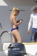 LINDSAY LOHAN ang HOFIT GOLAN on the Beach in Sardinia 07/30/2016