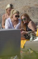 LINDSAY LOHAN ang HOFIT GOLAN on the Beach in Sardinia 07/30/2016