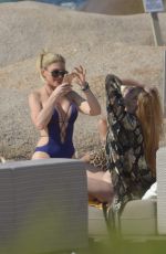 LINDSAY LOHAN ang HOFIT GOLAN on the Beach in Sardinia 07/30/2016