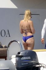LINDSAY LOHAN ang HOFIT GOLAN on the Beach in Sardinia 07/30/2016