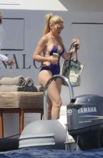 LINDSAY LOHAN ang HOFIT GOLAN on the Beach in Sardinia 07/30/2016
