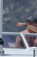 LINDSAY LOHAN in Bikini at a Yacht in Sardinia 07/27/2016