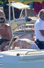 LINDSAY LOHAN in Bikini at a Yacht in Sardinia 07/27/2016