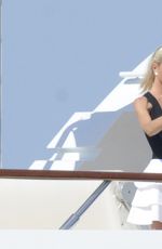 LINDSAY LOHAN in Bikini at a Yacht in Sardinia 07/27/2016