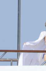 LINDSAY LOHAN in Bikini at a Yacht in Sardinia 07/27/2016