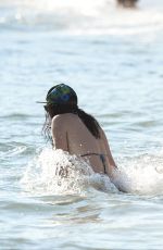 LINDSAY LOHAN in Swimsuit with Some Frinds at a Beach in Mykonos 07/04/2016