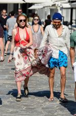 LINDSAY LOHAN Out and About in Mykonos 07/05/2016
