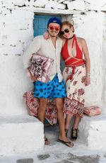 LINDSAY LOHAN Out and About in Mykonos 07/05/2016